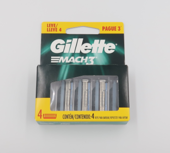 GILLETTE MACH3 BLADES 4 CT